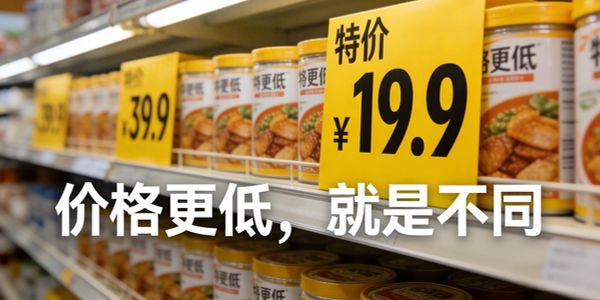 中小品牌最大的差异化就是：价格便宜